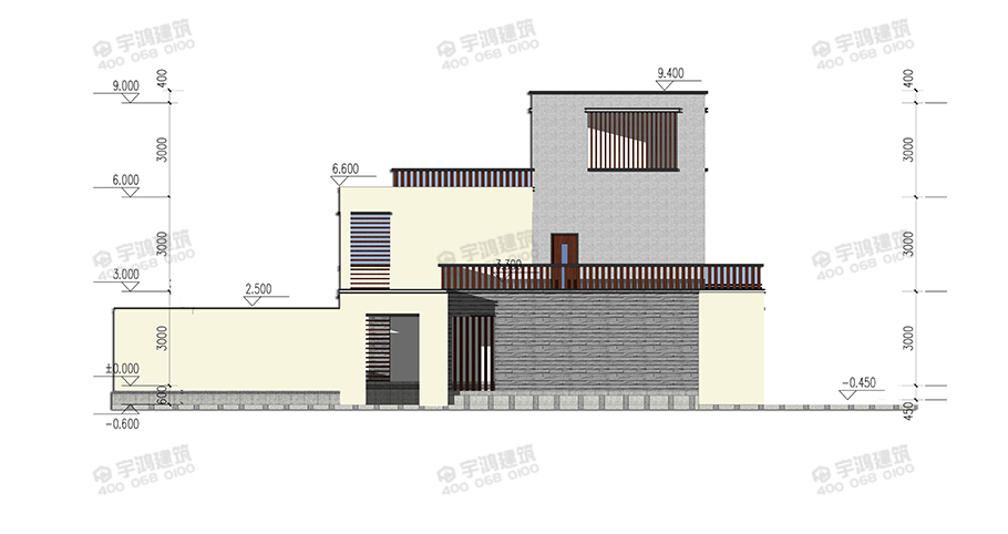 18x14米現代風農村別墅設計圖紙