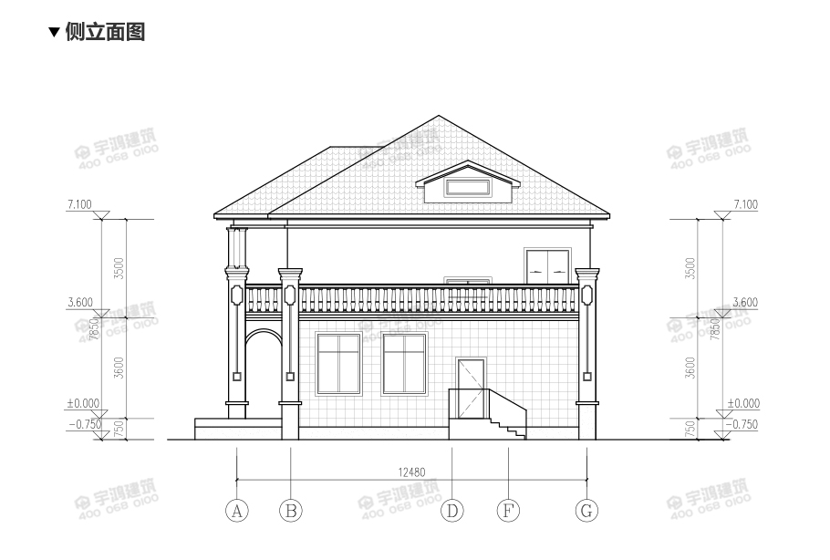 25萬(wàn)帶車庫(kù)農(nóng)村自建別墅設(shè)計(jì)圖紙